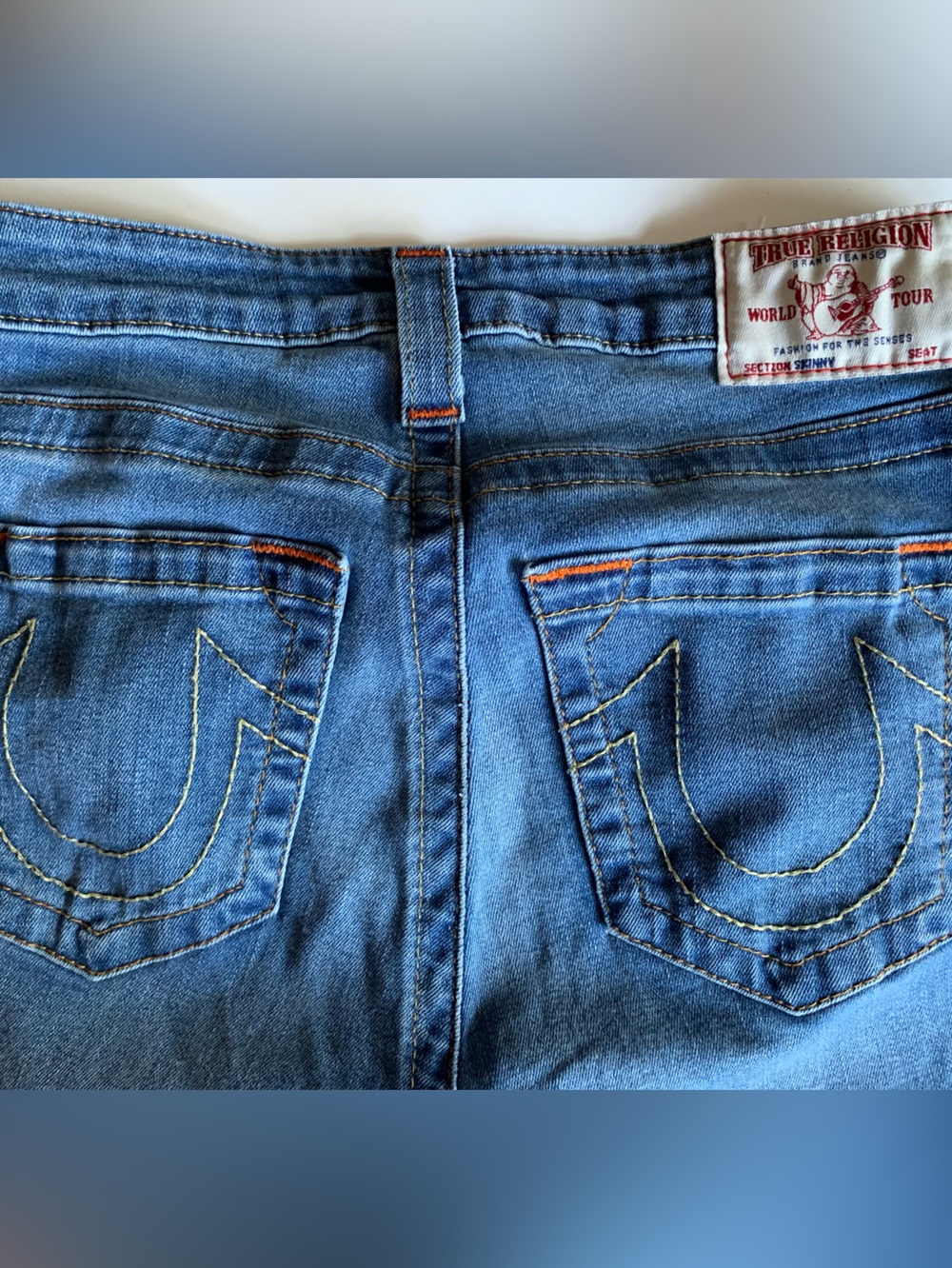 True Religion Women’s Blue Slim Fit Jeans - Classic Indigo Denim